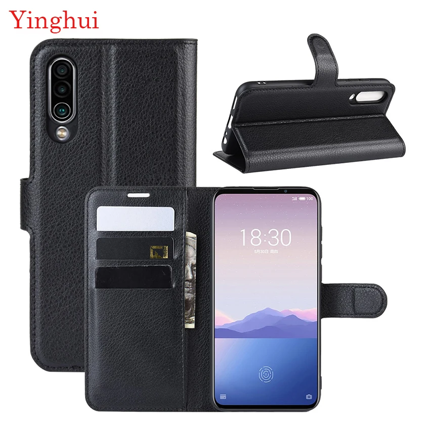 Для Meizu 16xs чехол-накладка кожаный флип-чехол для телефона чехол высокое качество