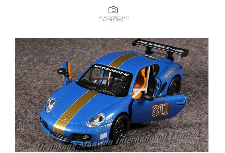 132 Diecast Car Model For ThePorsche Cayman Race (7)