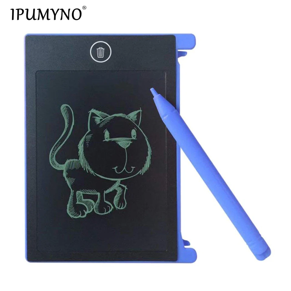 

IPUMYNO Fashion 4.4 inch LCD Writing Tablet Doodle Board Kids Writing Pad Drawing Graphics Board Best Gifts Dropshipping