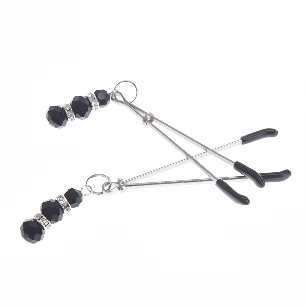 

1Pair Breast Labia Clips Clit Clamp AdjustableNipple Clamps with Jewelry Erotic Product Body Jewelry Accessories for Lovers