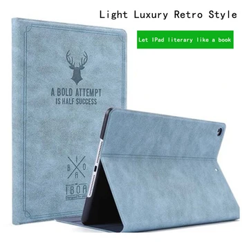 

Case for iPad 2017 2018 9.7" New Tablet Stand PU Leather Magnet Smart Cover Auto Sleep/Wake for iPad 2017 2018 9.7 inch+Film