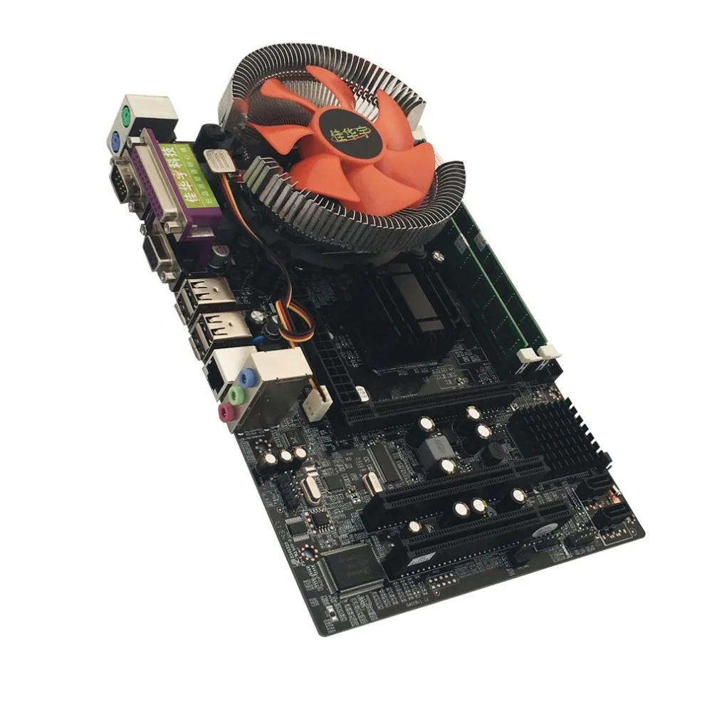اللوحة وحدة المعالجة المركزية مجموعة مع رباعية النواة 2.66 جرام CPU i5 النواة + 4 جرام الذاكرة + مروحة ATX كمبيوتر مكتبي اللوحة تجميع مجموعة