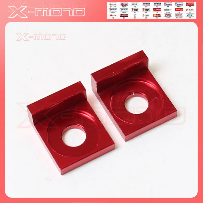 CNC Aluminum 15mm 12mm Chain Adjuster Block Tensioner 110 125cc PIT Quad Trail Dirt Bike ATV Dirt pit bike Motocross