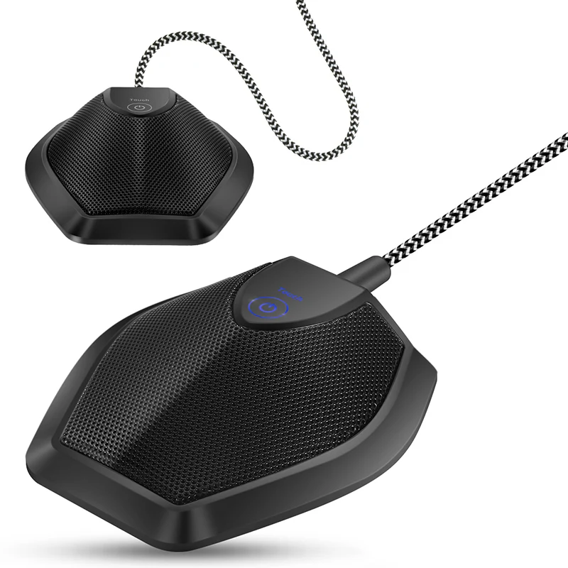 

Newly USB Table Top Conference Microphone Meeting Mute Stereo Omnidirectional Mic
