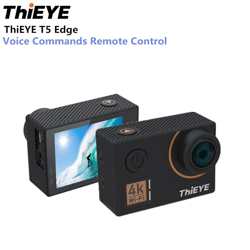 

ThiEYE T5 Edge Action Camera 14MP Native 4K WiFi 2 Inch TFT LCD Screen 1080P Sports Voice Commands Remote Control Ambarella A12