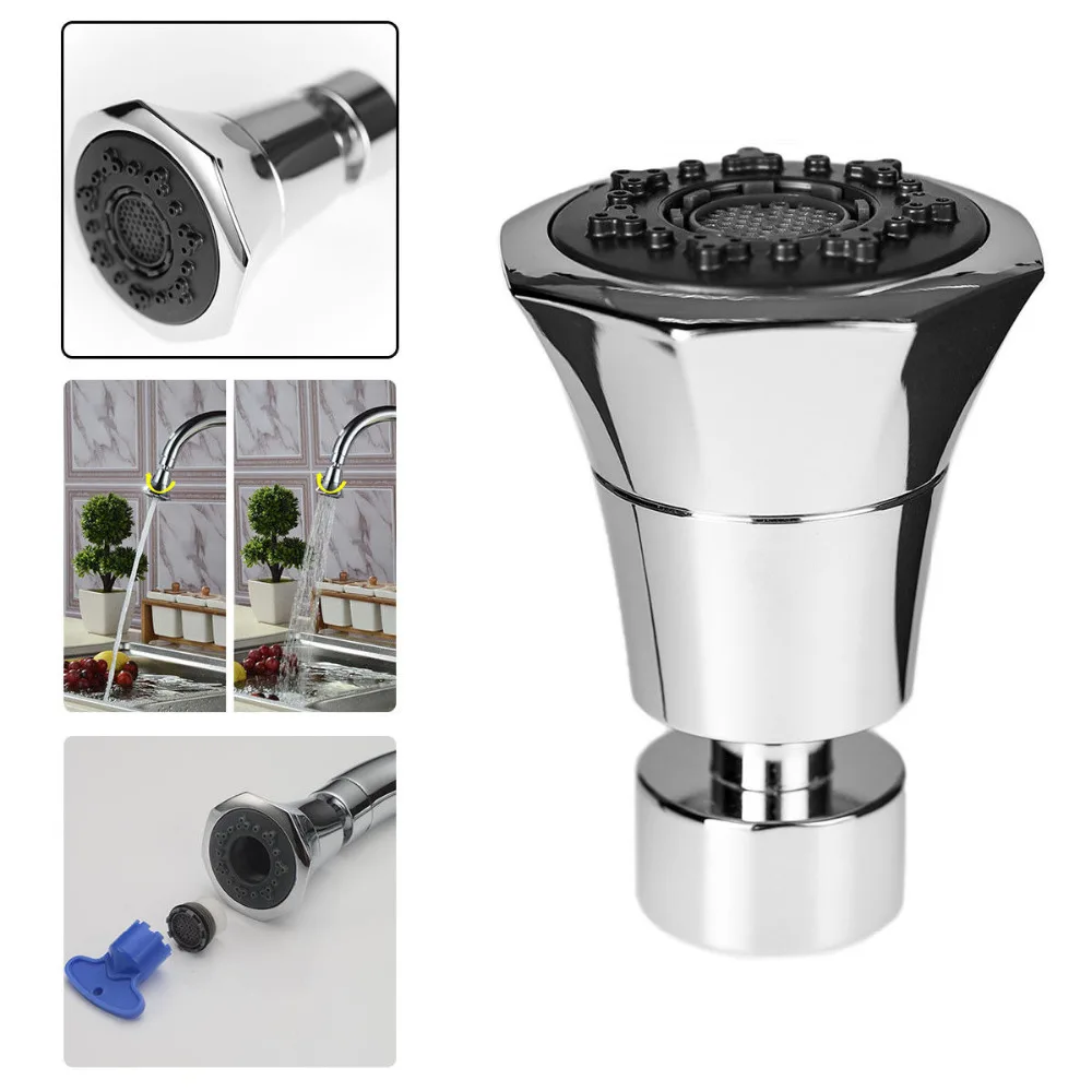 360 Degree Rotatable Kitchen Faucet Aerator Water Saving Bubbler G1/2 Interface Powerful Outlet Tap | Обустройство дома