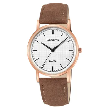 

Gofuly high quality Fashion Womens Ladies Watches Geneva Faux Leather Analog Quartz Wrist Watch #1925