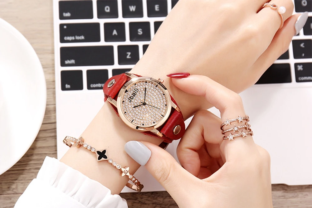 wooden metal fashion & casual children multicolor quartz wristwatches crystal luxury women  gender1