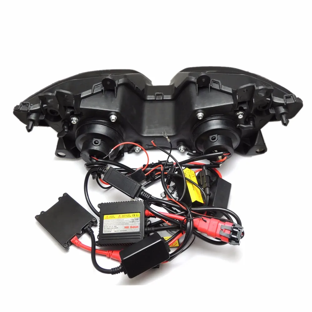 2013-2016 Ninja250 Ninja300 ZX6R Angel Eye HID Projector Custom Headlight Assembly for Kawasaki Ninja 300 ZX-6R 2013-2016 (13)