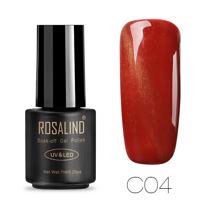 C04 Гель-лак ROSALIND для ногтей с объемным магнитом, Волшебный Гель-лак для ногтей кошачий глаз, лак для ногтей, долговечный лак для ногтей, впитывающий УФ-Гибридный Гель-лак - Цвет: C04