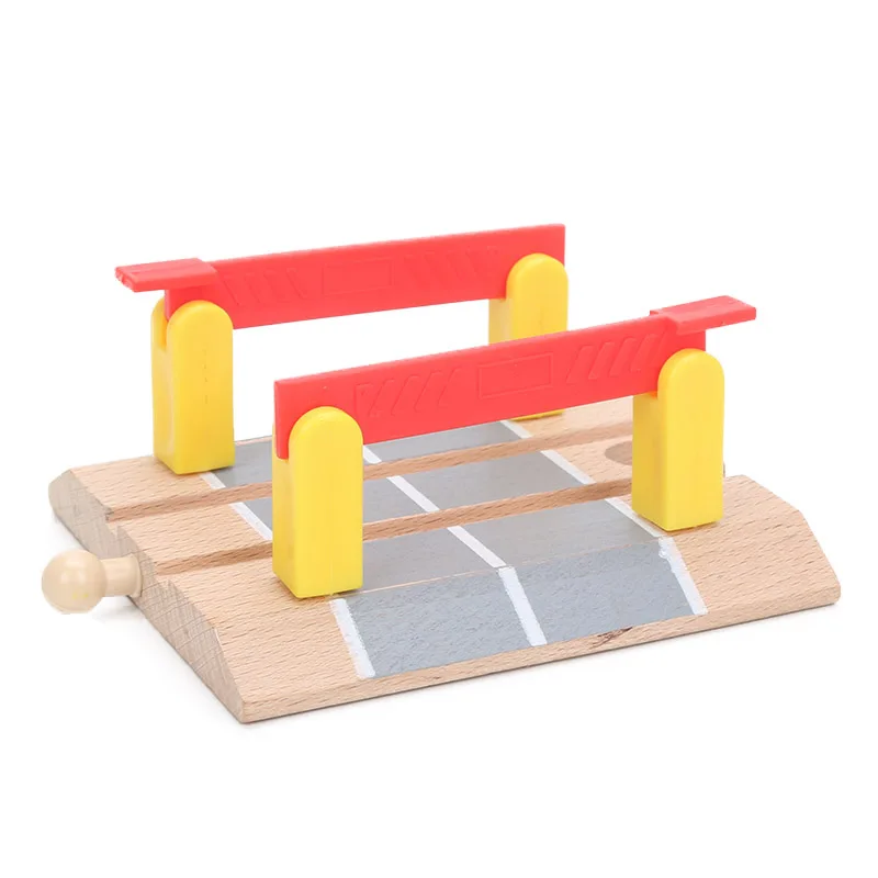 wooden train crossing