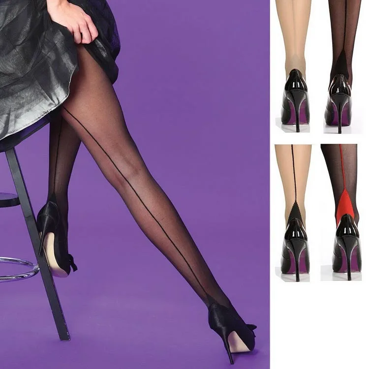 Seamed Stockings And High Heels