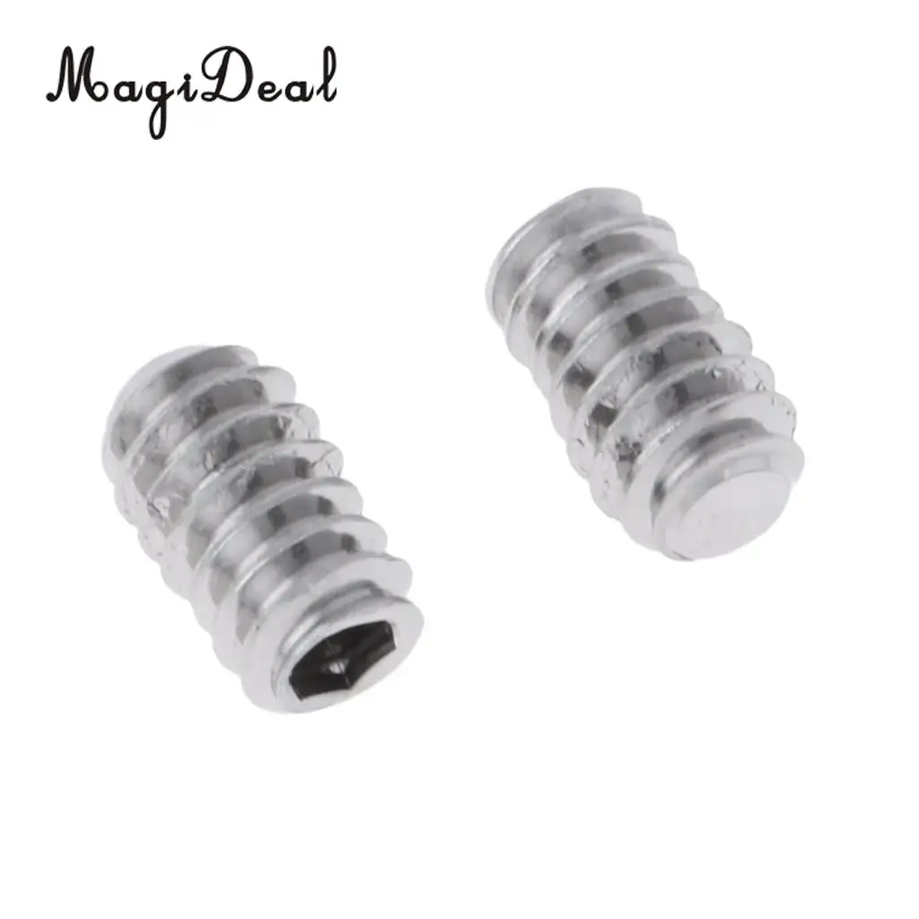 MagiDeal 10Pcs High Quality Stainless Steel Grub Screws for Surfboard Wakeboard Longboard Surfing Water Sports Accessory Silver