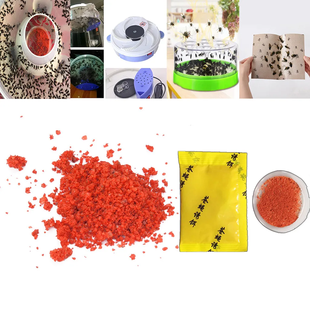 

10PCS Mosquito Fly Attracting Bag Flycatcher Practical Convenient Odorless Bait Mosquito Flying Fly Insect Killer Odorless Bait