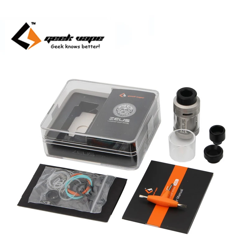 

Geekvape Zeus 4ml RTA with 3D Top Airflow Atomizer Geekvape Zeus RTA Tank Fit for 510&810 Geekvape Aegis Box Mod