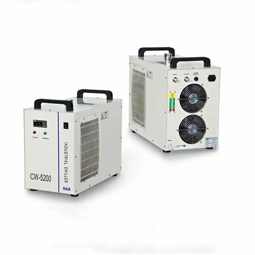 

1 PC 220V 6L CW5200AH Laser water chiller water chiller for laser tube Water-cooled Industrial chillers