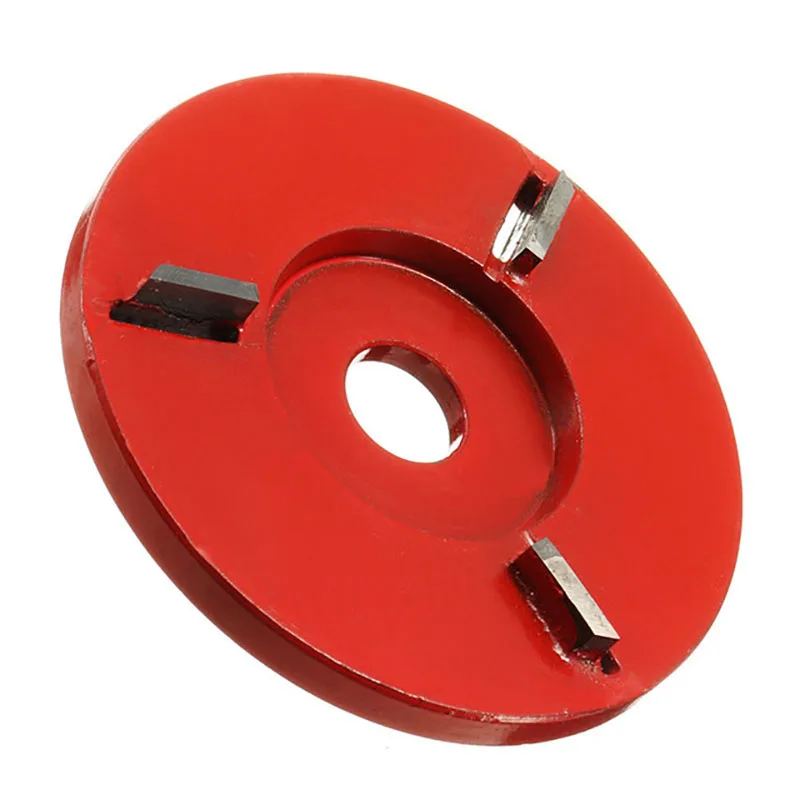 

90Mm Diameter 16Mm Bore Red Power Wood Carving Disc Angle Grinder Attachment Leveling