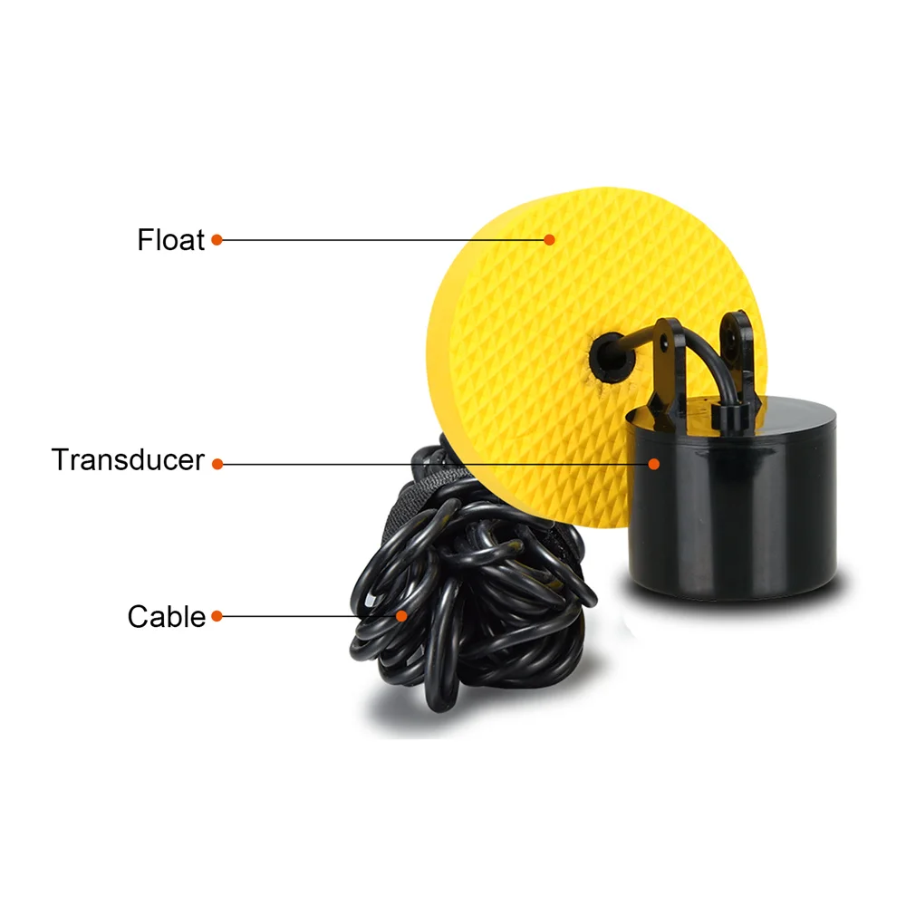Lucky Sonar Fish Finder Alarm FF1108-1 100M Portable Sonar Sensor LCD Fishfinder Deeper Echo Sounde