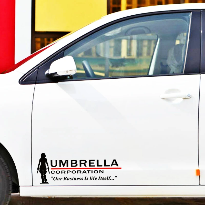 

Volkrays 2 X Umbrella Corporation Controlled Side Door Sticker Reflective Car Sticker & Decal Accessories for Smart Peugeot Mini