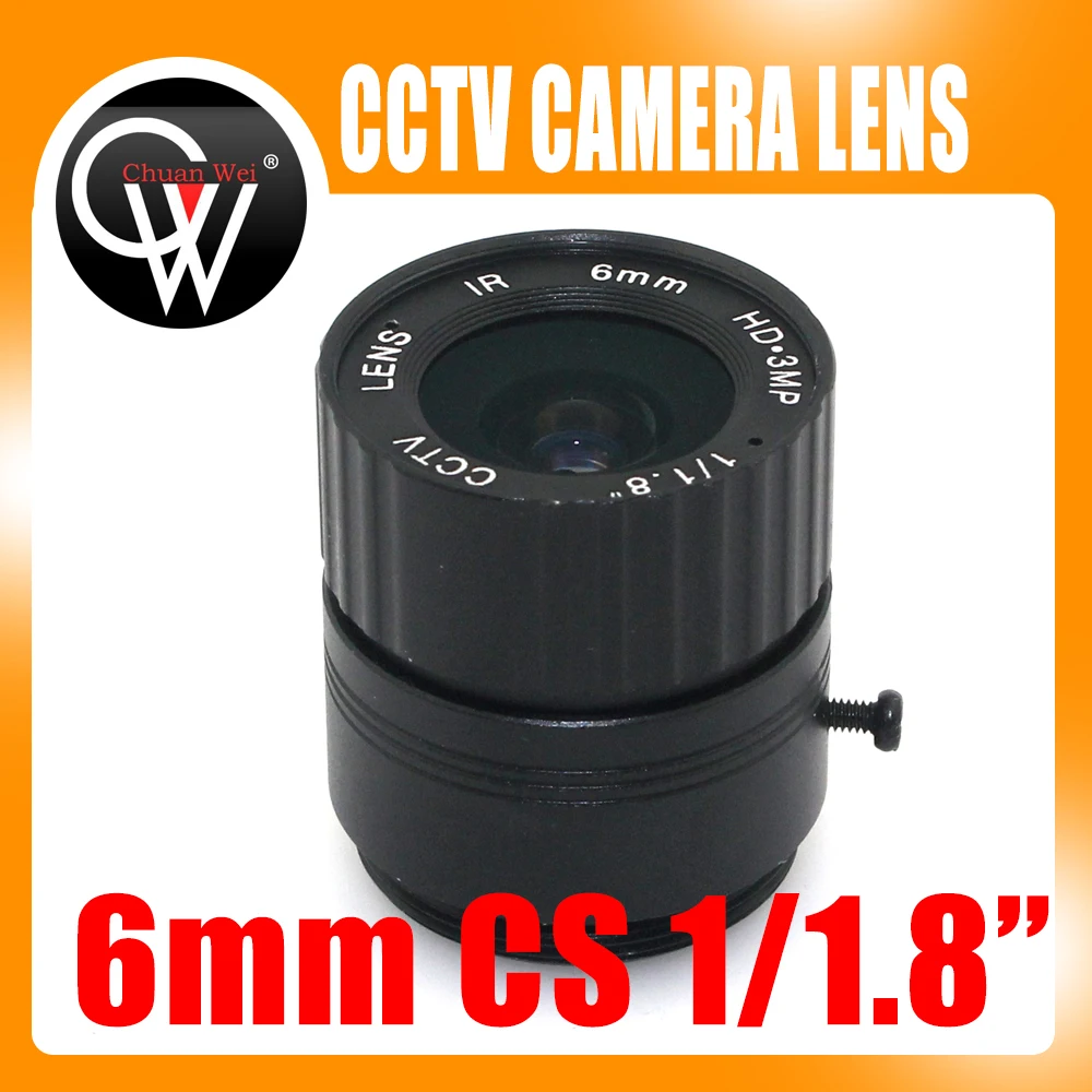 3.0Megapixel 6mm lens HD CCTV Camera Lens 53 degree 3MP IR HD Security