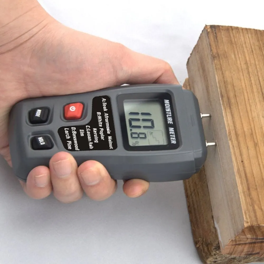 

MT-10 Large-screen LCD Digital Wood Humidity Meter Wood Moisture Tester Moisture Meter Range 0~99.9% & Backlight
