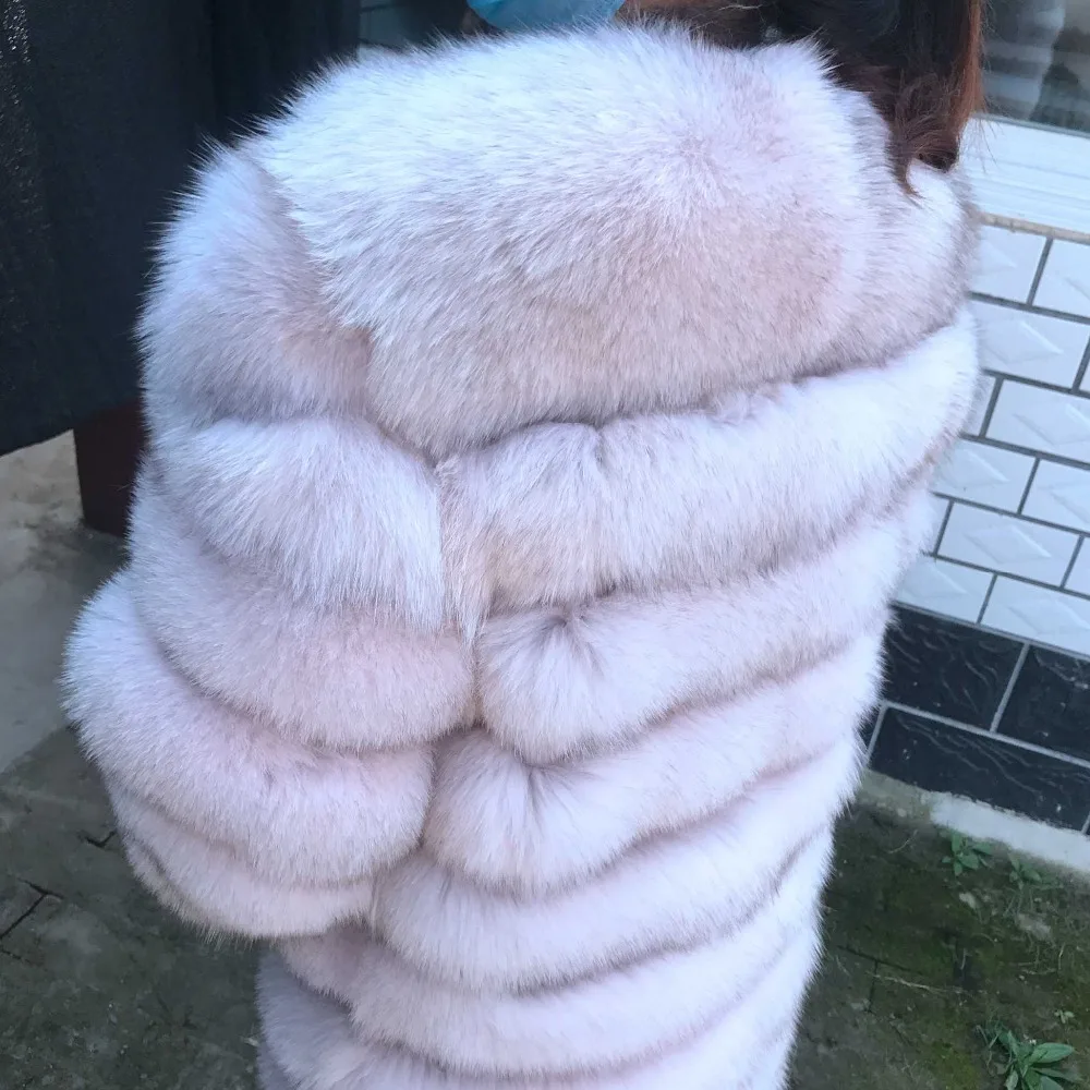 Real fur Real Fox Fur Coat Women Natural Real Fur Jackets Vest Winter Outerwear Women Clothes