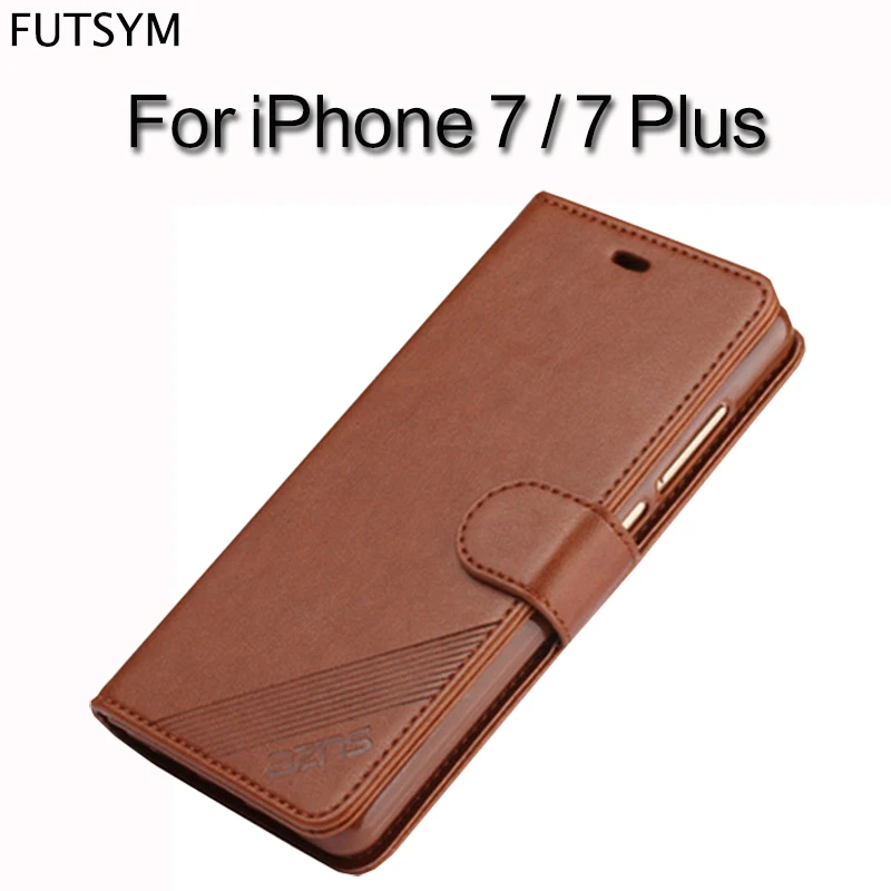 Wallet Card Holder Cover for iPhone 7 7 Plus Case and Covers Flip Leather Luxury 360 Shockproof Double Magnetic for Women Men