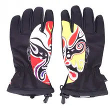 1 Пара лыжные перчатки полиэстер ветрозащитные теплые лыжные зимние перчатки дышащие перчатки полный палец уличные зимние спортивные аксессуары
