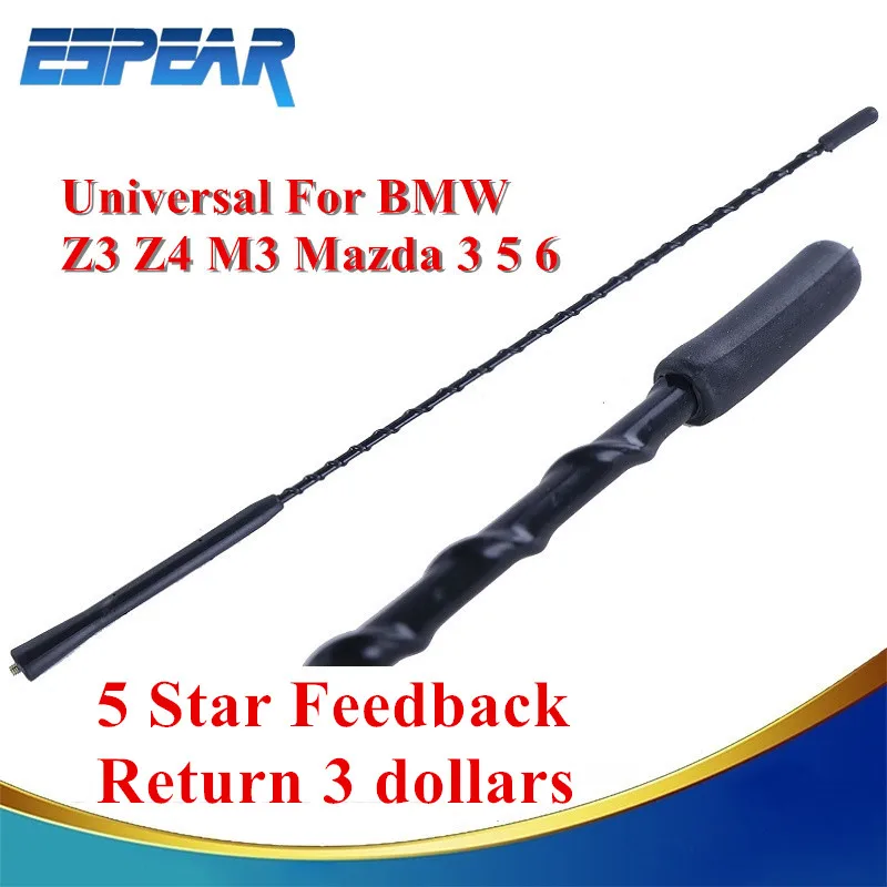 Universele 16 "inch Auto Auto Dak Mast Whip Radio Antenne Voor VW Voor