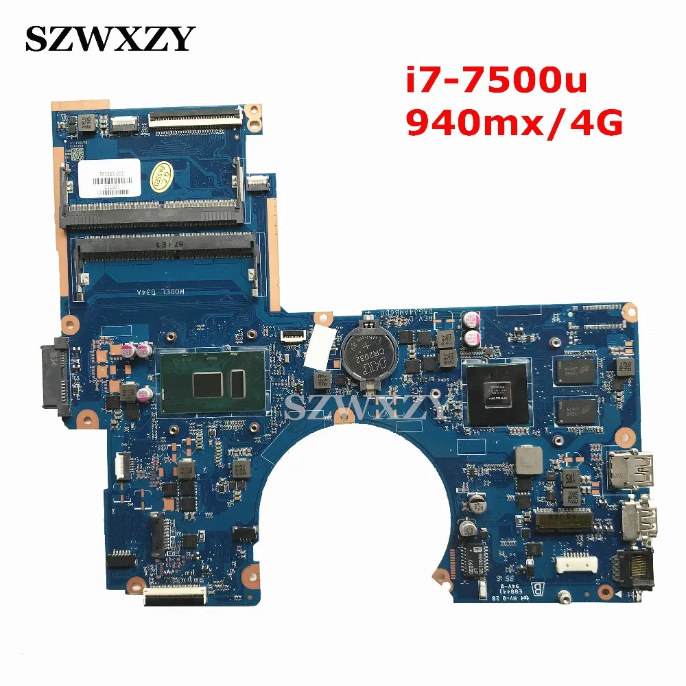 Высокое качество для HP 15-AU Материнская плата ноутбука 901581-001 901581-501 901581-601 DAG34AMB6D0 940MX