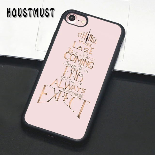 

HOUSTMUST Harry Potter Happiness Magic Always Quote L03 Case cover For iPhone 5 5S 6 6S 7 8 X XR XS max galaxy S7 S8 S9 S10 Plus