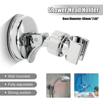 

Shower Mounting Brackets Bathroom Adjustable Shower Head Holder Rack Bracket Suction Cup Wall Mounted Replacement Holder