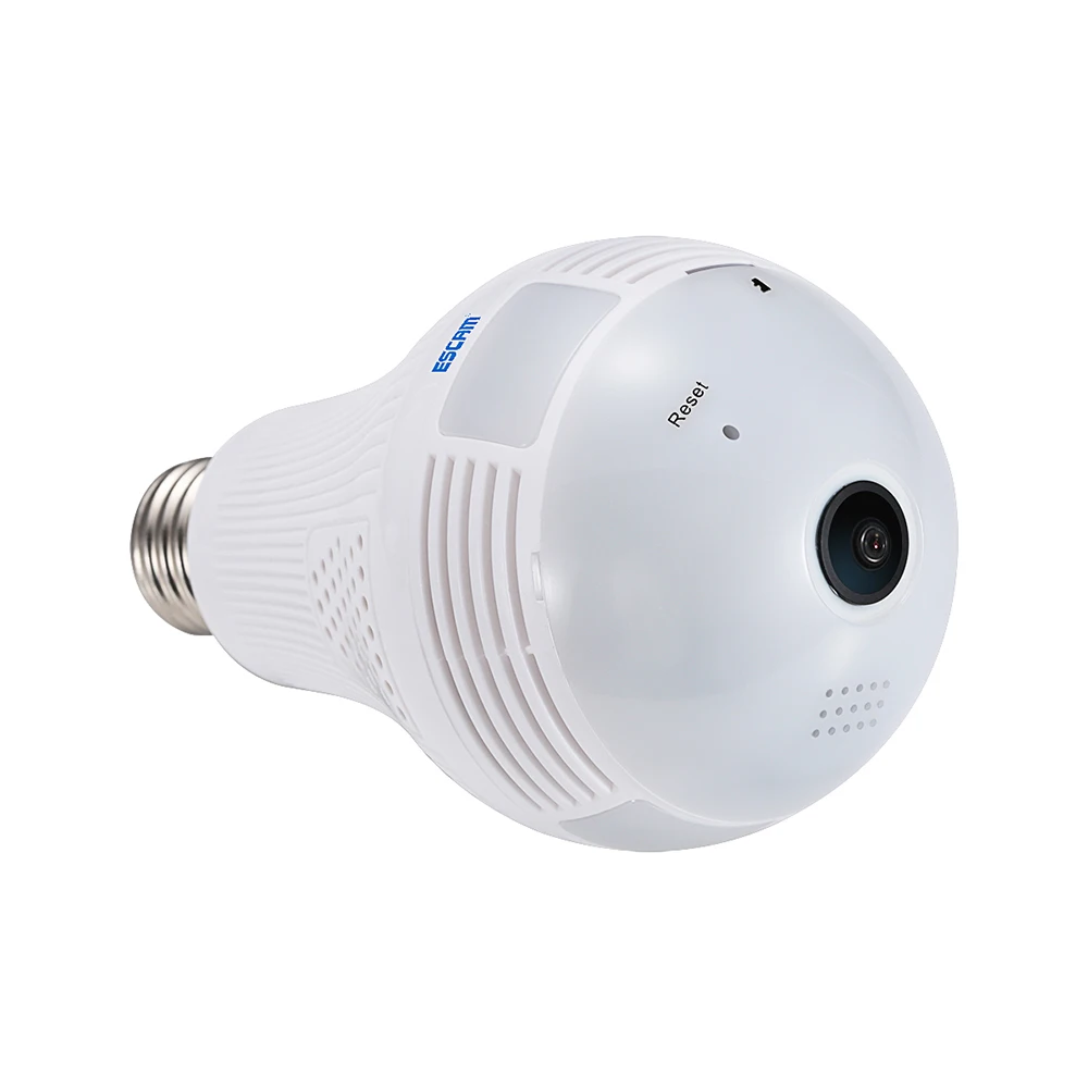 ESCAM QP136 960P WiFi IP лампа камера 360 градусов панорамный H.264 инфракрасный Крытый пульт дистанционного управления Обнаружение движения