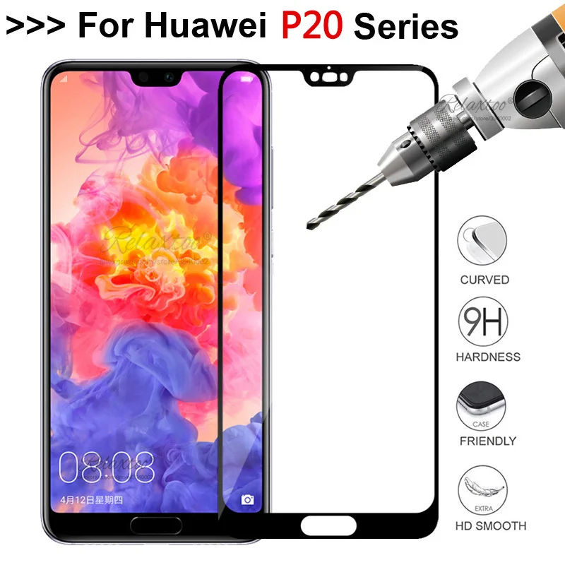 Закаленное стекло с полным покрытием для Huawei p20 lite pro Защитная пленка экрана huavei