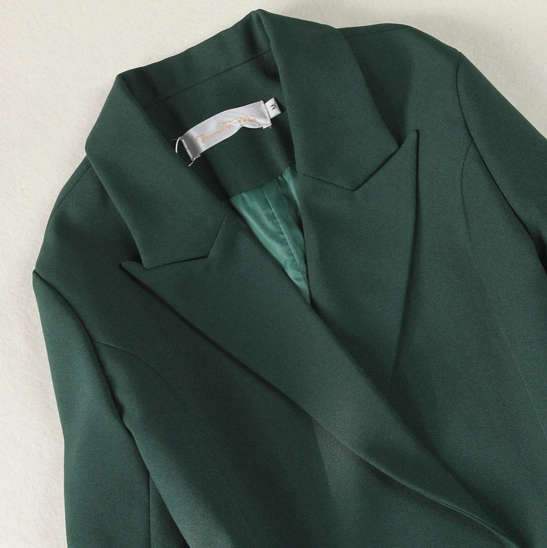 2018 new arrival spring women dress suits two-piece suit Green color 2018 new arrival spring women dress suits two-piece suit Green color