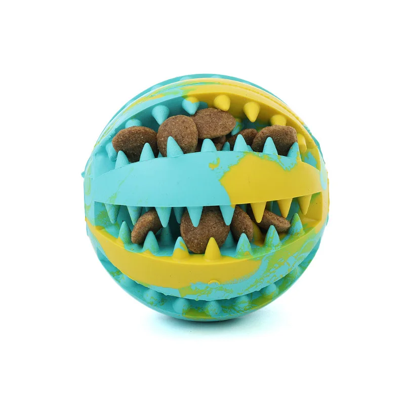 

Pet Soft Pet Dog Toys Funny Interactive Elasticity Ball Dog Chew Toy For Dog Tooth Clean Ball Of Food Extra-tough Rubber Ball