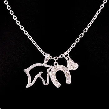 Unicorn Three Pendant Necklaces