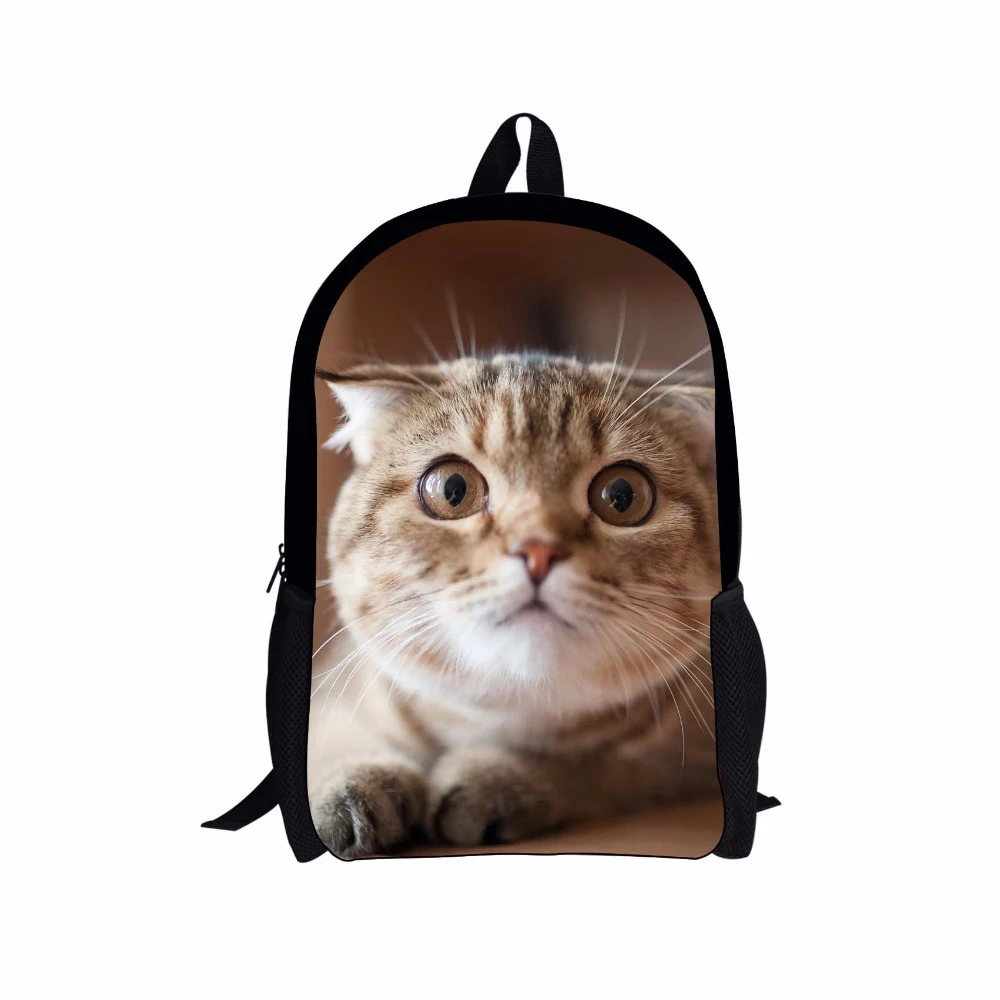 Noisydesigns бренд милый котенок печати школьная сумка для учащегося начальной школы