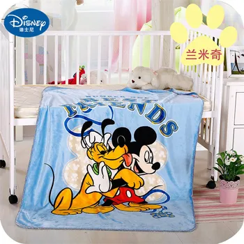 

100x150cm Flannel Mickey Mouse Printed Thin Blankets Throws Bedding 100x150cm Size Children Bed Sheet Home Bedroom Decoration