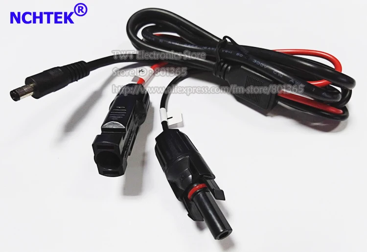 

NCHTEK MC4 Male & Female to DC 5.5*2.1mm Male Plug Solar Power Supply Adapter Cable About 1.5M/Free shipping/1PCS