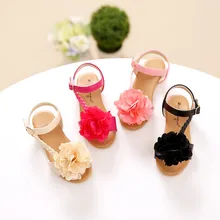 Nouveau Mode Grande Fleur D’été sandales Filles Enfants Sandales Bébé Filles Mode Coréenne Princesse Chaussures Enfants sandales