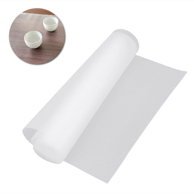 1 White Shelf Liner Anti Skid Non Slip Grip Kitchen Dish Drawer Mat Lining Pad