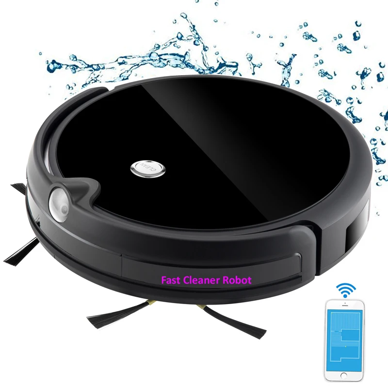 Robotic Vacuum Cleaner with Camera Video Call Robot Aspirador Smart Map NavigationWet and Dry With