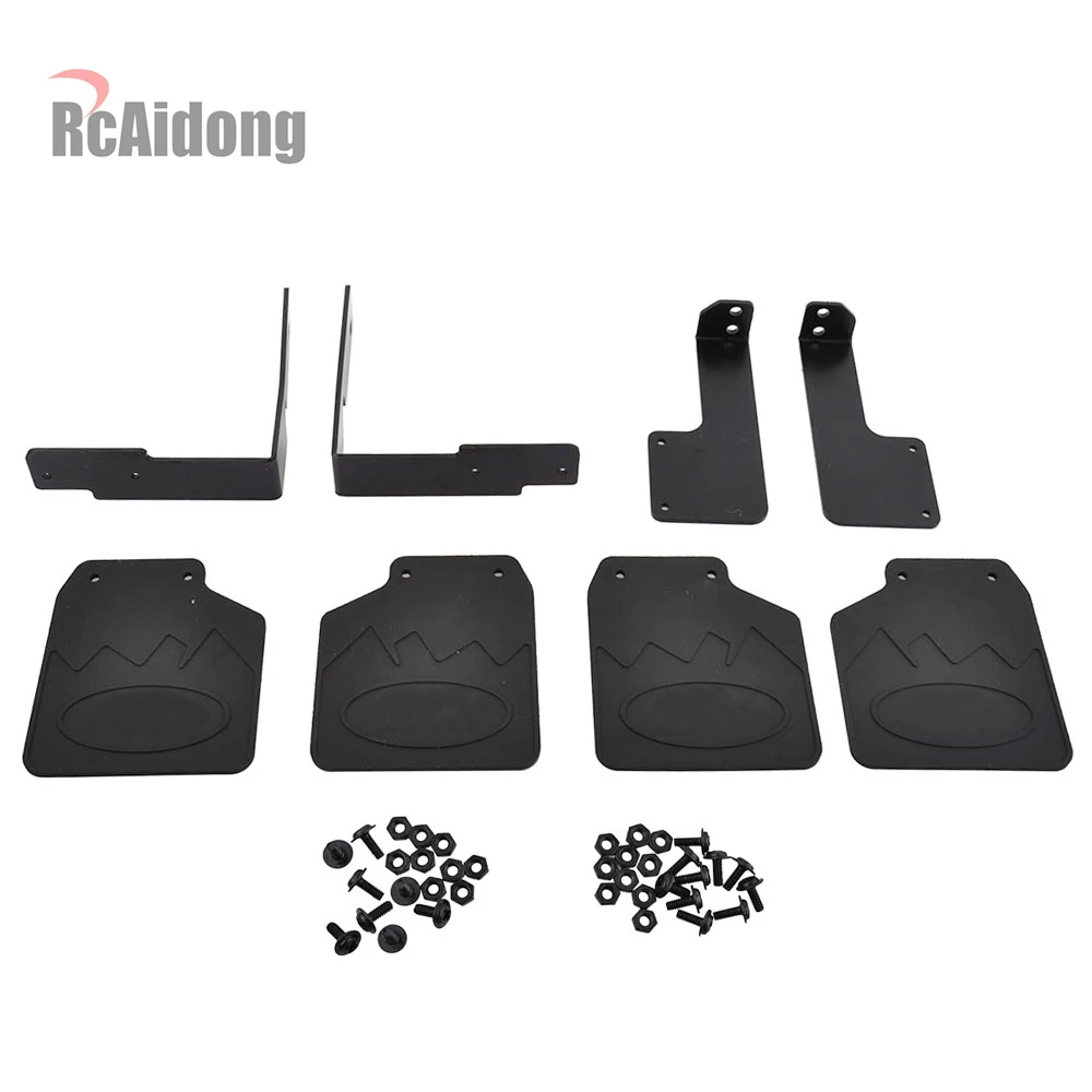 1 Set TRX4 Front & Rear Mud Flaps Rubber Fender Mudguard for 1/10 RC Crawler Traxxas TRX 4 82046-4 Ford Bronco Ranger XLT