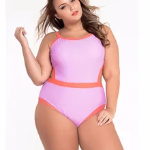 Сексуальный высокий вырез большого размера цельный купальник винтажный женский цельный костюм женский пляжный купальник может сплошной купальник