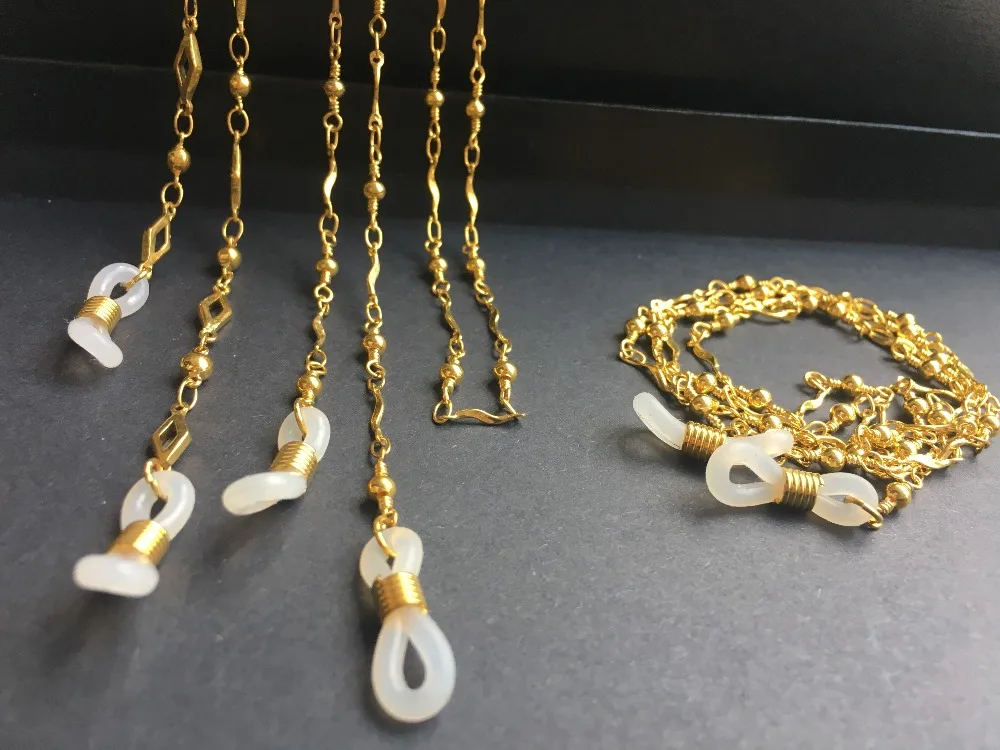 Eyeglass Gold Retainer Eyewear Metal Brass Copper Chain Spectacle