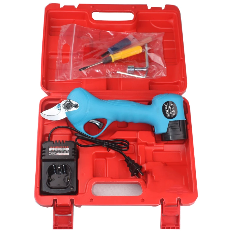 

Electric pruning shears Cordless Secateur Branch Cutter Garden Fruit Pruning Shearing Tool Rechargeable 16.8V 2AH Y