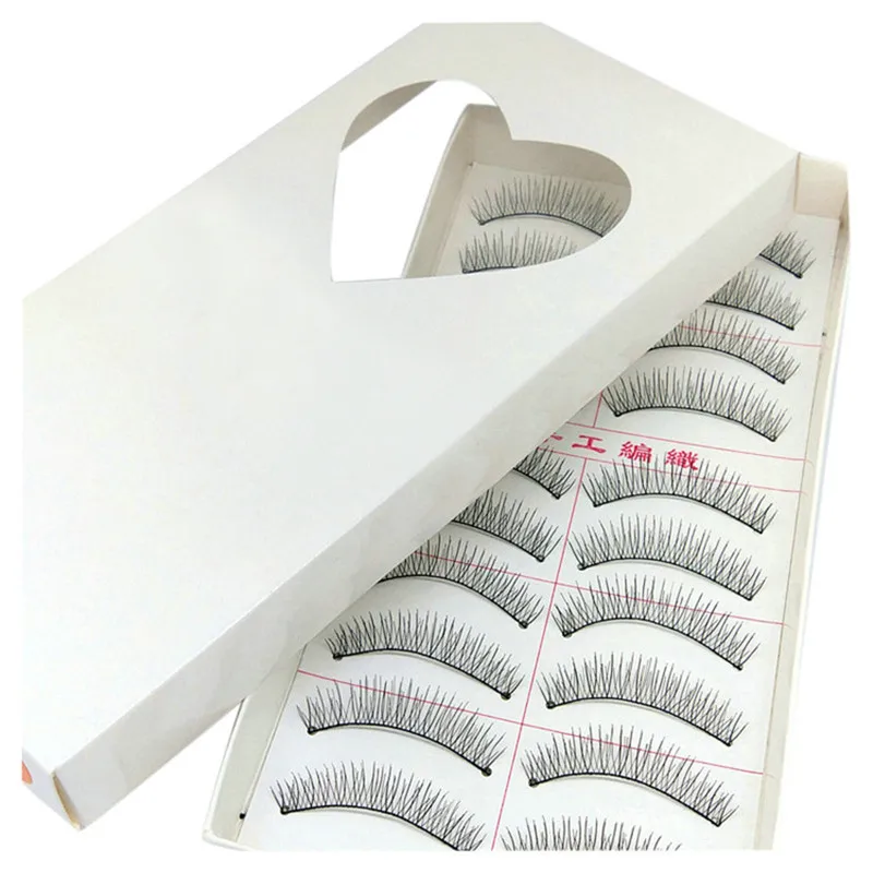 

10Pair False Eyelashes Bunches Reusable Natural And Regular Long Eyelashes Artificial Fake Eye Lashes Makeup Eye Lashes Wimpers