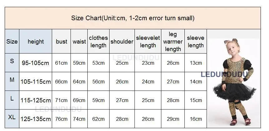 Kids Leopard Tiger Cute Girls Lace Dress Funny Catwoman Cosplay Lovely Cat Children Ballet Dresses Halloween Costumes 2 (1)