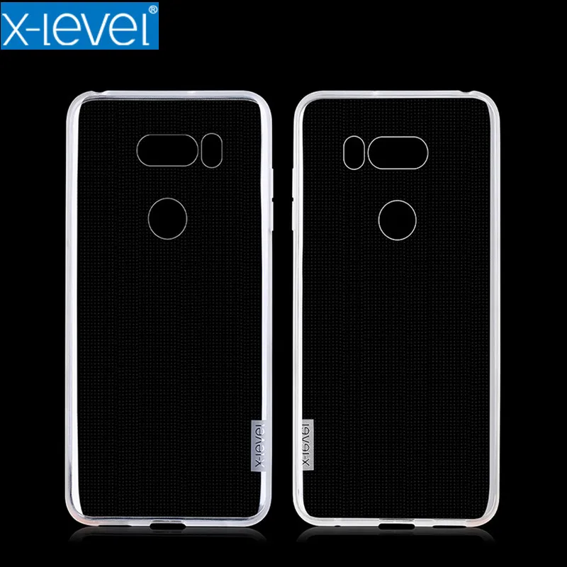 

V30 X-Level For LG V30 Case High Quality Soft Silicone Phone Case Ultra Thin Transparent TPU Protection Back Cover For LG V20
